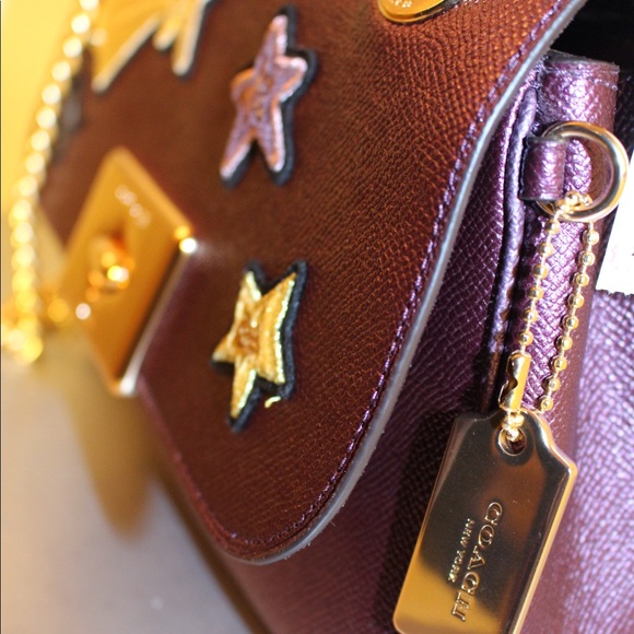 Star Embellished Coach Crossbody (Purple) - Picture 6 of 8